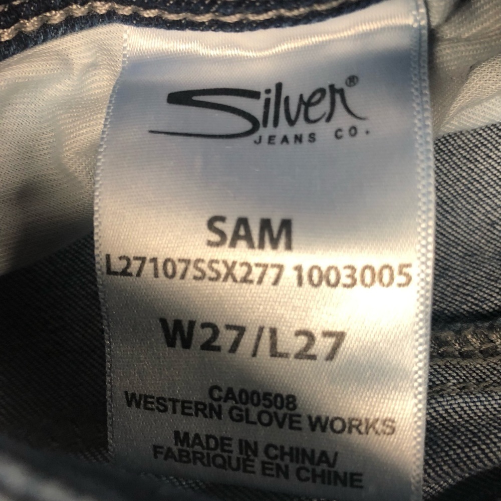 Silver Jeans Sam Women's Blue Denim W27 X L27 - Picture 7 of 7